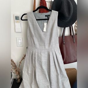 J. Crew light gray dress, new, size 4 petite